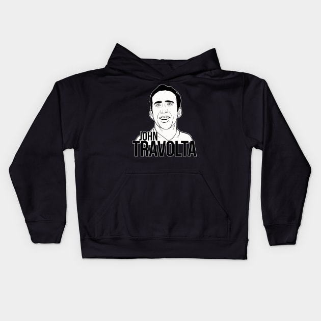 John Travolta Kids Hoodie by FreddyK